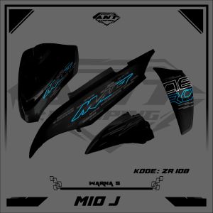 Striping mio J Stiker Striping Bodi Yamaha Mio J transparan bening cocok buat dana pelajar ZR108