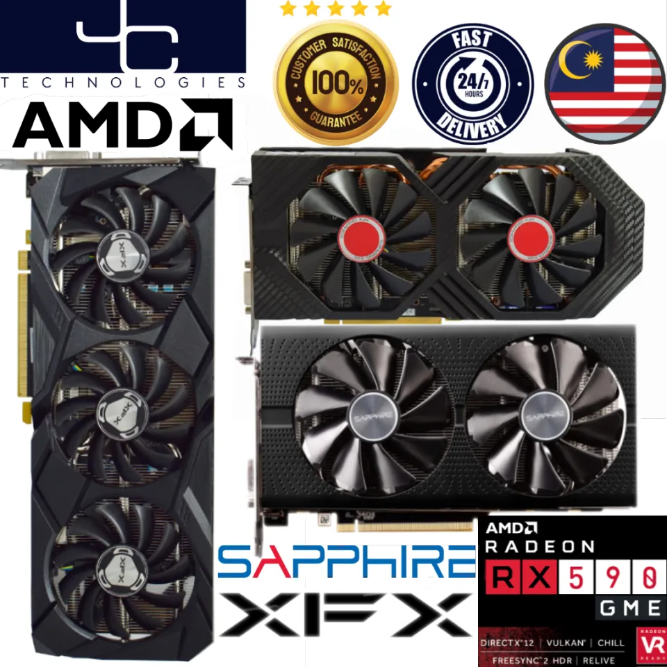 🔥AMD Radeon™ RX 590 GME 8GB GDDR5🔥SAPPHIRE XFX Dual/Triple Fan