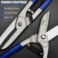 10 inches Aluminum Tin Snips Cutter Metal Sheet Cutter Heavy Duty Scissor MultiPurpose Shears Tool. 