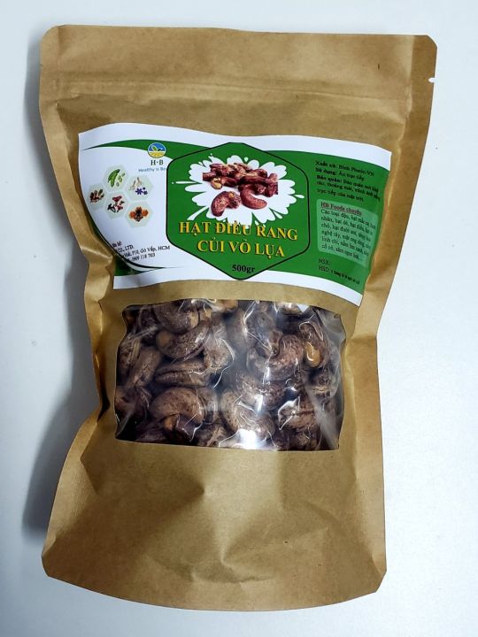Hạt Điều Rang Muối Vỏ Lụa - Rang Củi Truyền Thống Bình Phước. 500g |  Lazada.vn