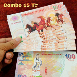 Combo 100 Tờ Tiền Mã Đáo Thành Công Quan Âm Macao lưu niệm đẹp mắt ý nghĩa Lì Xì Tết Năm Con Ngựa 2026