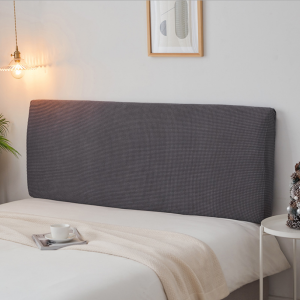Pure Color All-inclusive Bed Headboard Cover Elastic Soft Bag Thickened Bedside Dust Cover Bedside Backrest Cover Protective Bed Cover