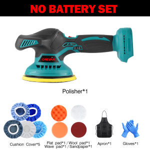ONEVAN 6 Inch 6000RPM Cordless Car Polisher Electric Polisher 21V 6 Gears Wireless Automobile Car Polishing Sealing Glaze Machine For Makita 18v Battery