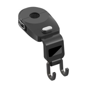 FXUP 1Pc Móc đôi Móc treo tựa đầu xe hơi Ẩn Phổ quát Móc treo ghế ô tô Bền bỉ Có thể thu vào Móc treo đồ dùng nội thất ô tô Bộ dụng cụ sắp xếp đồ dùng nội thất ô tô.