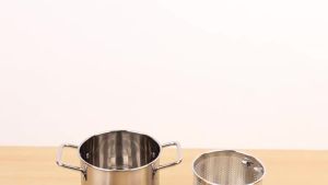 《801》Deep Fryer Pot 304 Stainless Steel Fry Pot with Basket and Lid Food Grade Deep Fryer Multifunctional Deep Frying Pot 3.2Quart