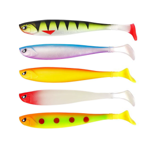 5Pcs Small Paddle Tail Swimbaits Lures Soft Fishing Lures Wobbler Artificial Swimbaits for Freshwaters and Saltwater