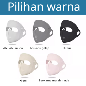 Masker wajah/masker wajah pelindung sinar UV jaring transparan bernapas/masker wajah pelindung sinar UV facekini