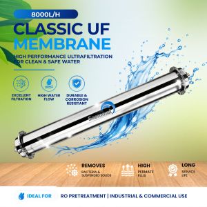 Saemmul 8000L/H  Ultra Filtration UF Membrane Water Filter Stainless Steel