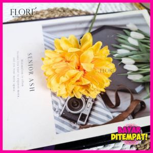 Bunga Pompom Artificial/Bunga Pompom Tangkai Panjang/Bunga Hias Buket Hantaran [NK-199]