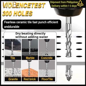 【UEB】 6PCS 4-Blade Saw Tooth Eccentric Drill Bit High-Strength Alloy Drill Bit Four-Edge Serrated Drill Bits for Wood/Concrete