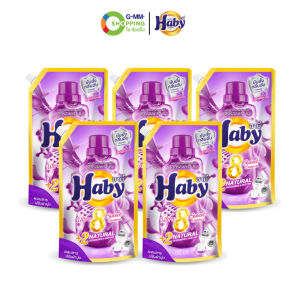 Haby ฮาบี้ น้ำยาซักผ้าสูตรเข้มข้น อัลตราวอช 8 สวีทเอสเซ้น ม่วง 700 ml แพ็ค 5 (จำกัด 2 เซต/คำสั่งซื้อ) #129451