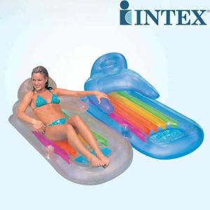 Water inflatable floating row large swimming floating bed beach mat adult thickening mount floating deck chair