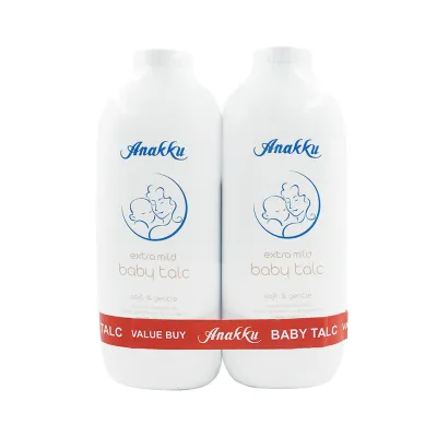 Anakku Baby Talc | Talcum | Powder | Bedak | Talkum [100g | 200g | 500g | 2 x 500g Twinpack ]