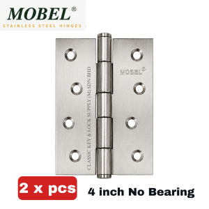 Stainless Steel Door Hinge Heavy Duty 4 Ball Bearing Hinge – Silver Black | Wooden Door / Entrance Door