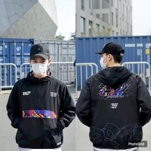 PS62 Jaket Racing Cougle Bahan Parasut Anti Air