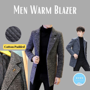 Winter Blazer Coat for Men with Cotton Padded Mantel Blazer Pria