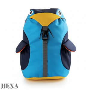 Tas Ransel Punggung Backpack Sekolah Anak Laki Laki Cowok Karakter Hewan Pinguin Biru TK SD IRT 553