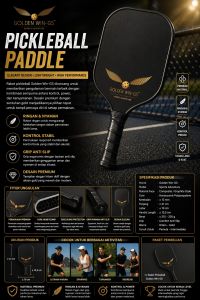 Pickleball Paddle Racket Golden Win-GS