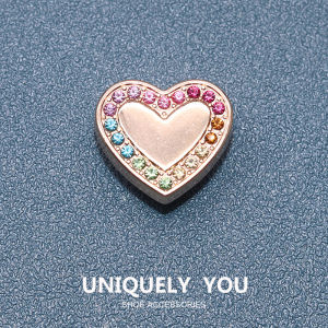 Metal Jibbitz charm shoe buckle shoe accessories texture Diamond rainbow butterfly mushroom fashion shoes accessories