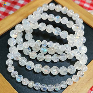 Super Premium Grade Natural Madagascar Colorful Moonstone Bracelet