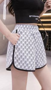 กางเกงขาสั้น ผ้าพิมพ์ลาย ทรงขาเว้า รหัส825