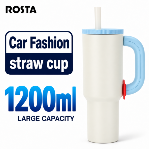 ROSTA 40oz 1200ml 304L Stainless Steel Straw Tumbler Vacuum Insulated Cup with Handle