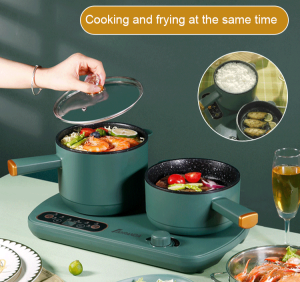 Household small electric pot partition double stove energysaving cooking pot