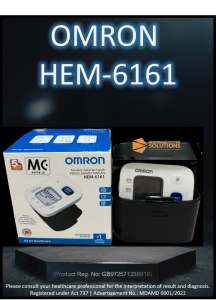 OMRON HEM-6161 Wrist Blood Pressure MONITOR HEM6161 欧姆龙手腕血压计 mesin tekanan darah pergelangan tangan
