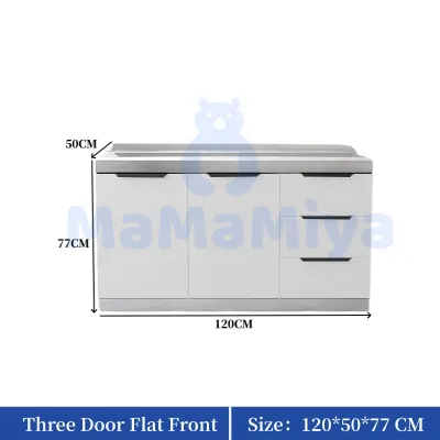 MaMaMiya Kitchen Storage Cabinet Stainless Steel Kitchen Utensil Storage Cabinets Cupboard With Sink Cabinet Lockers