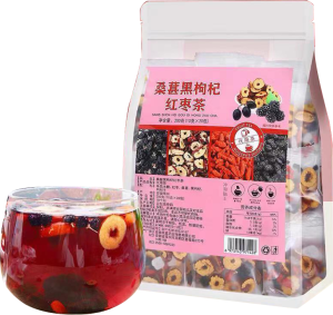 Mulberry Goji Berry Red Date Tea Kidney Nourishing and Liver Nourishing Tea Mens Health Tea Bag Pure Natural Handmade Health Tea Halal tea 桑葚枸杞红枣茶补肾养肝茶男士保健茶包纯天然手工健康茶