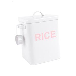 โถมีฝาปิดจัดเก็บกระป๋องแป้งแบบสุญญากาศภาชนะใส่ข้าวที่ปิดผนึกไว้อุปกรณ์ทำขนมประหยัดพื้นที่