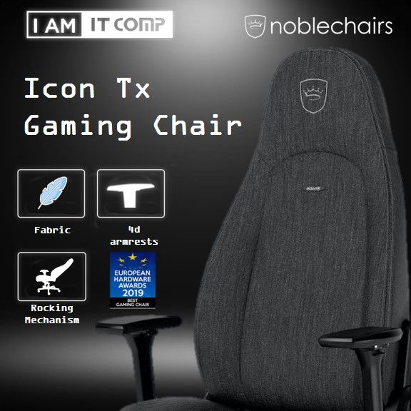 NOBLECHAIRS ICON TX FABRIC Gaming Chair Premium Gaming Seat Lazada