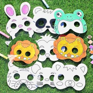 7E(1512) หน้ากากระบายสี หน้ากาก DIY ของเล่นเสริมพัฒนาการ