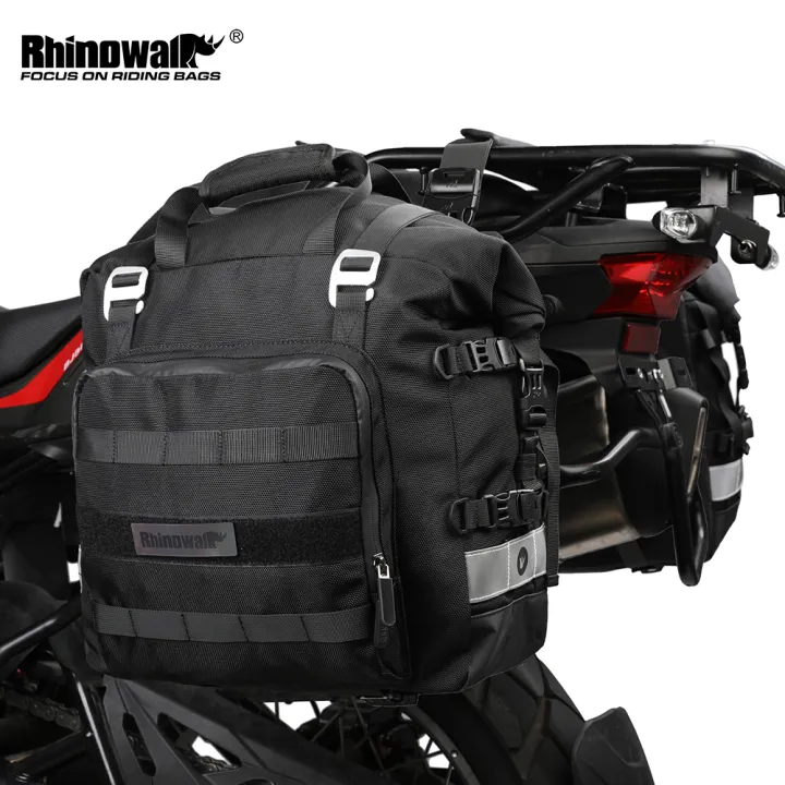 Rhinowalk Motorcycle Saddle Bag 20L Side Pannier Bag With Removable  Waterproof Inner Bag Travel Motorbike Luggage Storage Tool Luggage Package