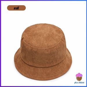 First Chioce หมวกบักเก็ต ผ้าลูกฟูก แฟชั่น สไตล์ตะวันตก สําหรับผู้หญิง