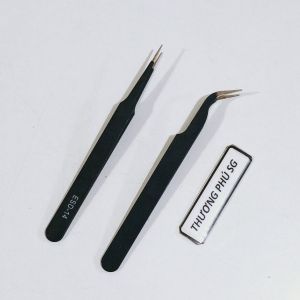 Bộ Nhíp 2 cây dài 11Cm / Gồm 1 cây đầu Nhọn và 1 cây đầu Cong