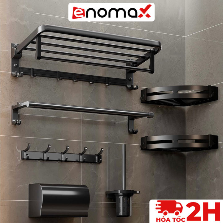 Kệ nhà tắm Enomax để đồ đa năng tiện lợi treo tường, đựng mỹ phẩm, dầu ...