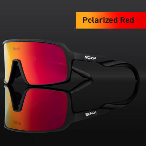 SCVCN Polarized Kacamata Bersepeda Aksesoris Olahraga UV400 Pria Wanita Mode Kacamata Lari Berperahu