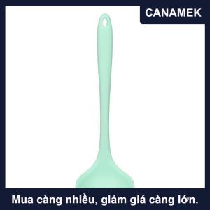【CANAMEK】 Dài xử lý Silicone Ramen muỗng súp lớn lò nồi chịu nhiệt không dính Bếp Nấu Ăn đồ dùng cho gia đình