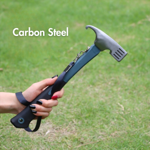 Multipurpose Camping Hammer with Tent Stake Remover Carbon Steel Outdoor Camping Tent Hammer Paku Besi Tukul 野营铁锤