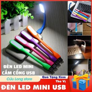 Đèn led USB đọc sách mini 8 led siêu sáng cắm cổng usb máy tính pc laptop sạc dự phòng làm đèn ngủ làm việc chiếu sáng CuuLongstore