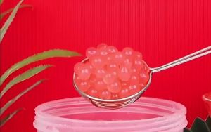 Strawberry flavored popping boba 3KG for Juice Fruit Tea Milk Tea DIY Fruit Tea Family DIYJuice