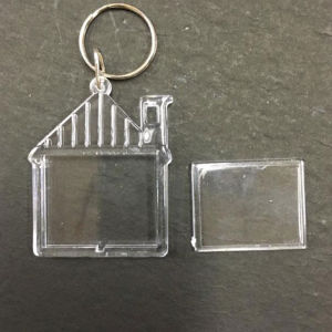 Transparent Acrylic Keychain Photo Frame Keychain DIY Photo Insert Small Key Pendant