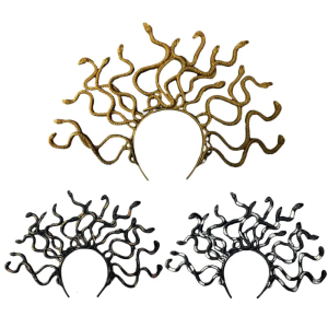 3D rắn hairband tiệc cosplay trang phục đáng sợ rắn gorgon Headband kỳ nghỉ đeo mặt nạ bóng headpiece phụ kiện quần áo