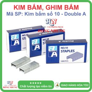[SALE] Kim Bấm nhỏ Số 10 Nhãn Hiệu Double A Thương Hiệu Uy Tín Chất Lượng