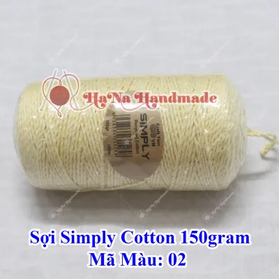 Sợi simply cotton 30k/cuộn/150gram