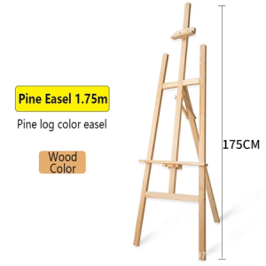 🔥Recommended by art teacher🔥 easel stand for painting yellow pine wood easel Wooden Easel Painting Display Adjustable Stand 1.5M/1.75M Complimentary screws screwdriver Firm and strongNo burr Rust prevention wooden easel stand wooden stand for display