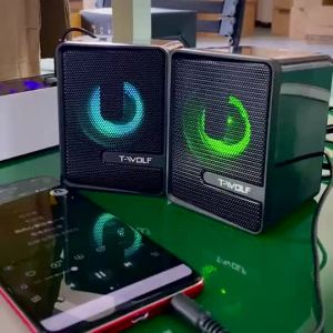 (HD1) Sói Sấm Sét S3 Loa máy tính có đèn chiếu sáng âm thanh stereo loa máy tính để bàn/laptop có hai loa. USB Âm thanh Bass