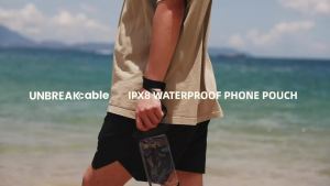 UNBREAKcable Waterproof Phone Pouch-2 Pack IPX8 Waterproof Phone Case for iPhone 17 16 15 14 13 12 Pro Max & Samsung S25 S24 S23-Dry Bag & Travel Essentials for Beach Pool Kayak & Cruise-7" Black