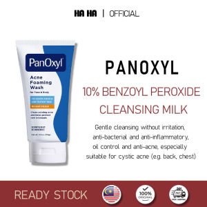 PanOxyl Acne Wash Series 170g/156g 4% & 10% Benzoyl Peroxide Creamy & Foaming Daily Control Clears Existing Acne Helps Prevent New Breakouts Antibacterial Formula For Face And Body Malaysia Ready Stock